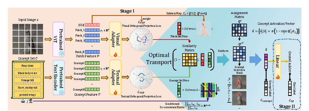 DOT-CBM framework from Figure 2 of the paper